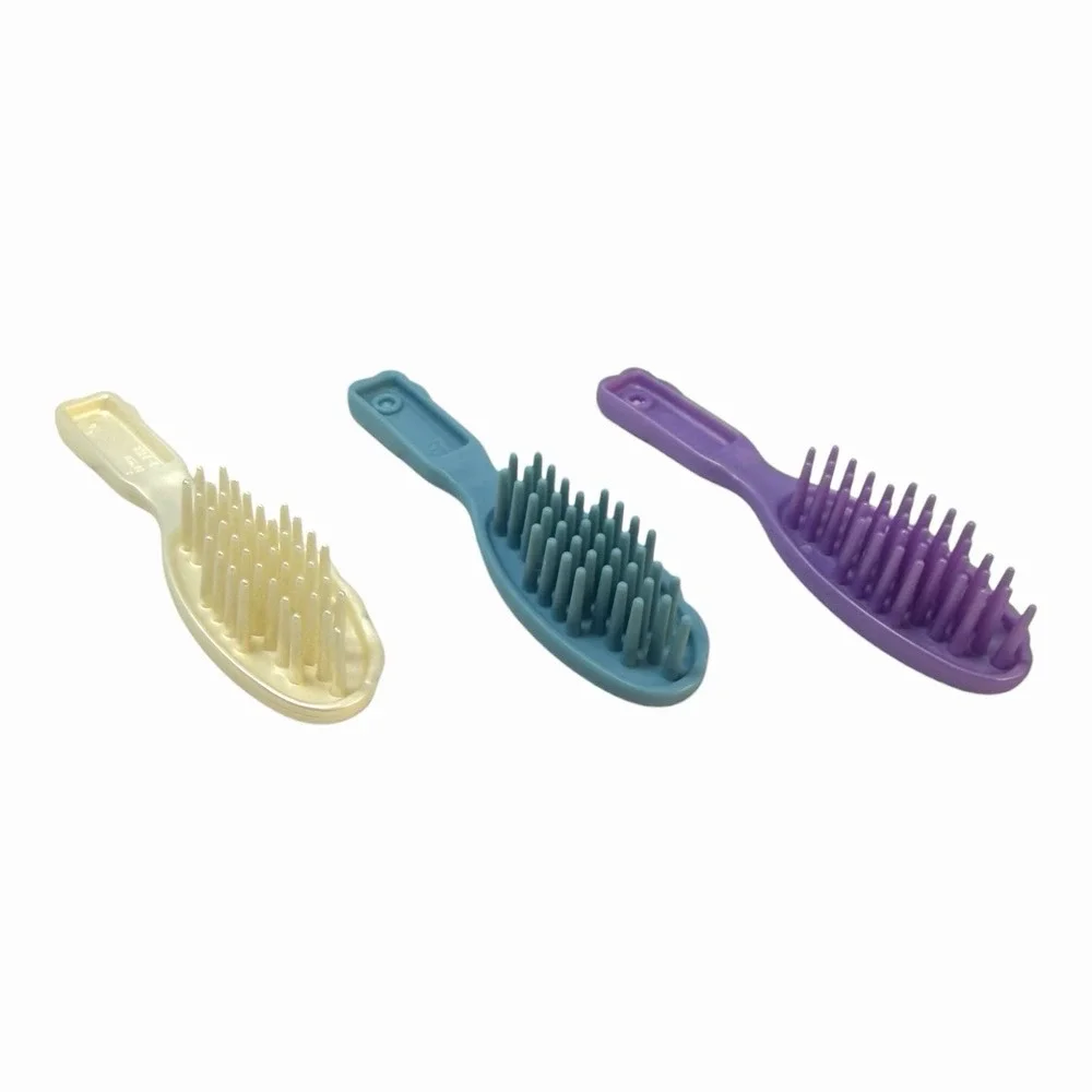 Barbie‎ Hair Brush Lot of (3) - White, Blue, Purple 1990s